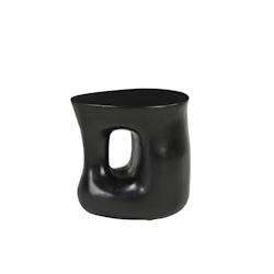 SIT Möbel Table d'appoint | Avec compartiment ouvert | Manguier massif, noir | L 40 x P 36 x H 41 cm - noir Bois massif 14772-11_0