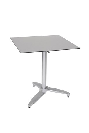 TABLE DE RESTAURANT NEO COMPACT METAL BRUSH 60 X 60 CM