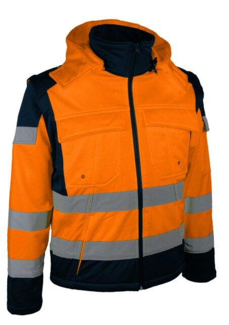 Veste Softshell 2 en 1 Hivi orange fluo - Tailles : L_0