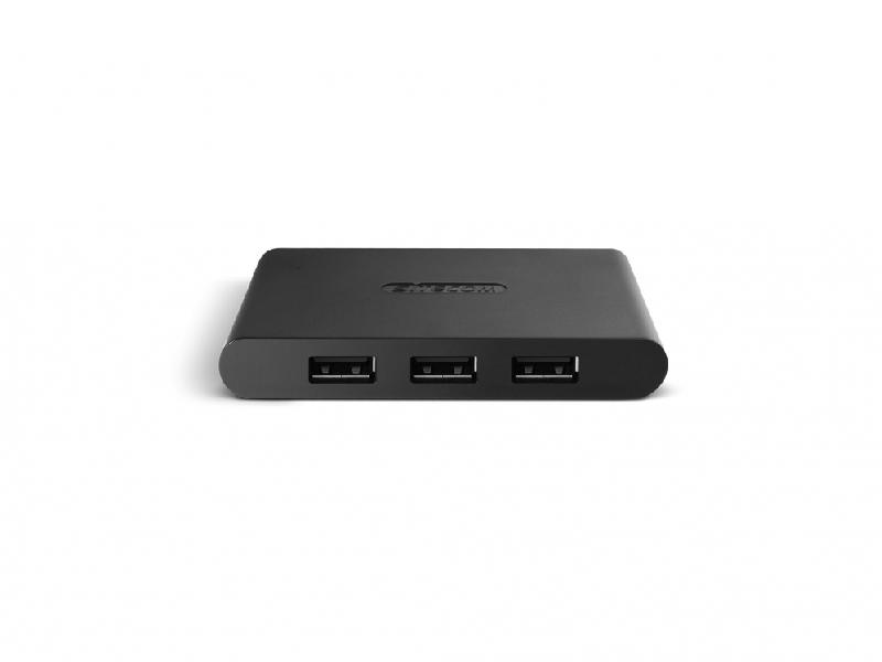 SITECOM CN-080 - Hub USB 2.0 4 ports - Noir - Câble 0,6m - Taux de transfert 480 Mbit/s_0