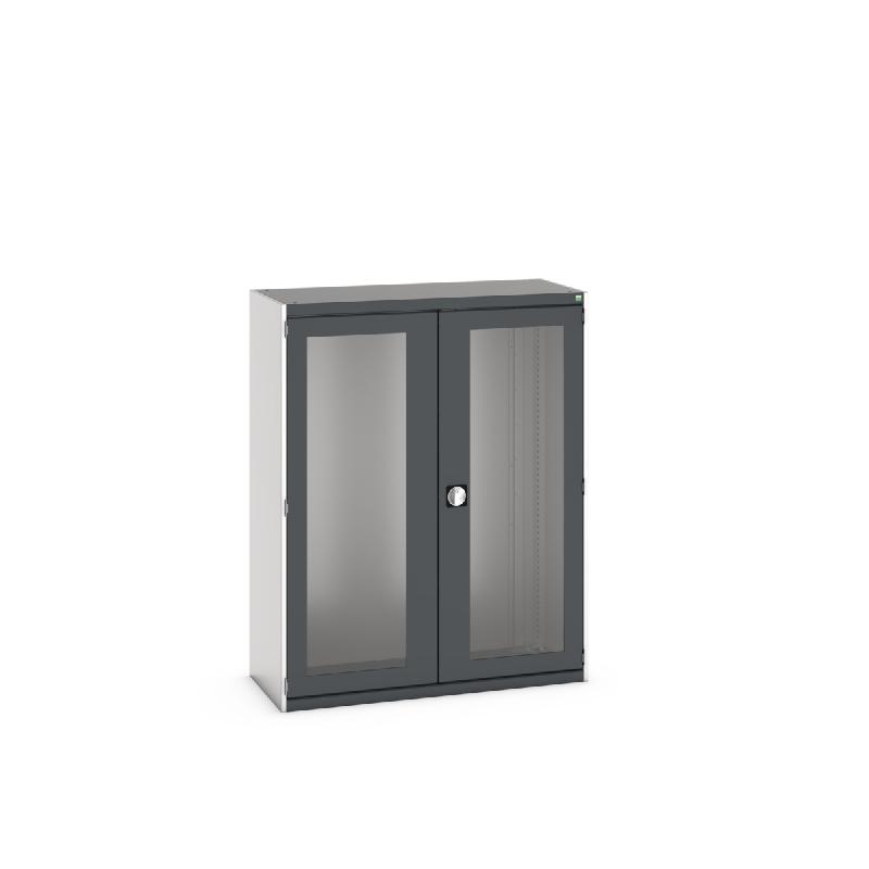 Armoire d'atelier Cubio SMLFS-13516 - avec portes transparentes - 1300x525x1600 mm - charge jusqu'à 1,5 tonne_0