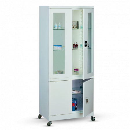 Armoire médicale à double compartiments_0