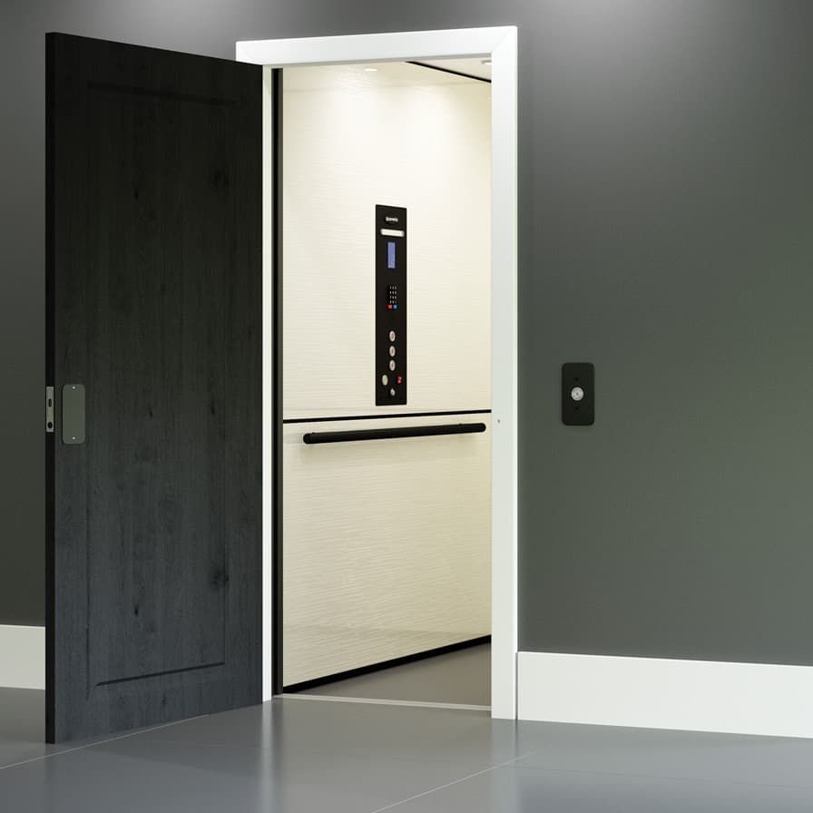 Ascenseur résidentiel de maison Zénith - Savaria - capacité 635 kg - traction à contrepoids et porte escamotable_0