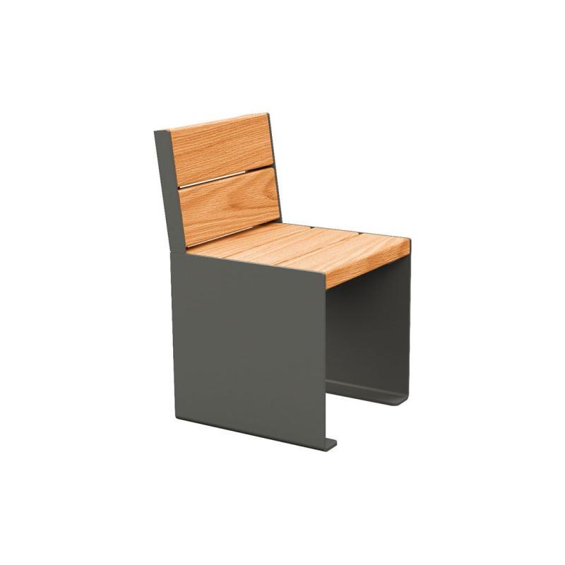 Banc bois et acier KUB - Ref : 306394.Gpro.Chec - 3 longueurs au choix et design épuré_0