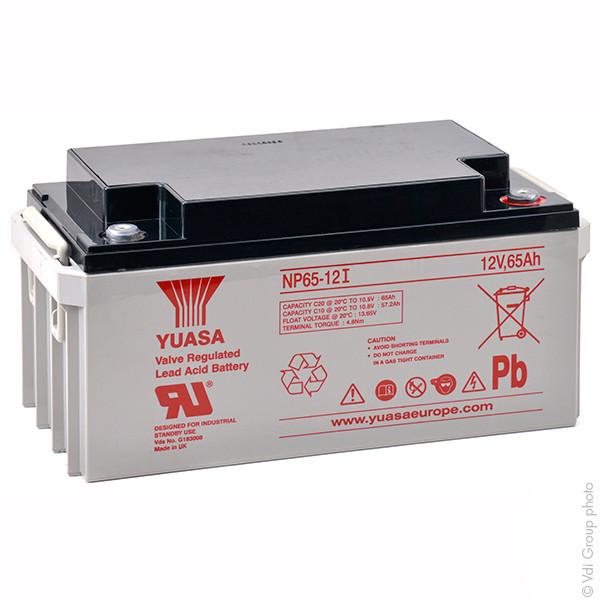 BATTERIE PLOMB AGM YUASA NP65-12I 12V 65AH M6-F_0