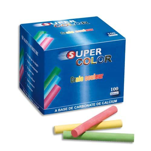 BOÎTE DE 100 CRAIES ANTI-POUSSIÈRE COLORIS ASSORTIS - LOT DE 4