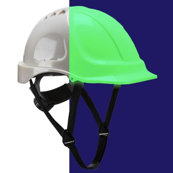 Casque de chantier premium luminescent isolant électrique, Coloris : Blanc_0