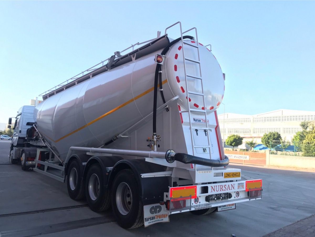 Citerne routière pulvé horizontale pour transport de produits secs en vrac, type v 38 m3 aluminium nursan - véhicule neuf - exw tr_0