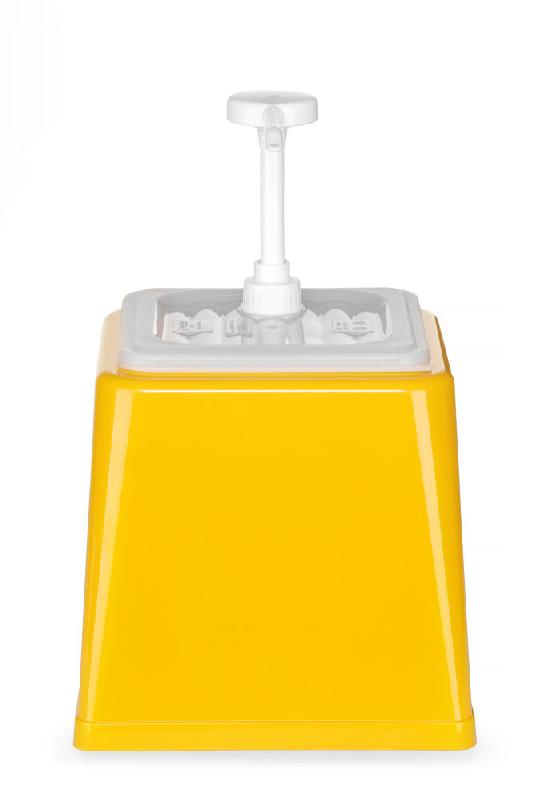 Distributeur de sauces jaune 2,5 l gn 1/6 200 mm - 203538_0