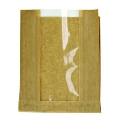 Packnwood FHC - 1000Pcs - Sac papier kraft brun à fenêtre - 280x70x180mm - marron papier 210SVIS2818_0