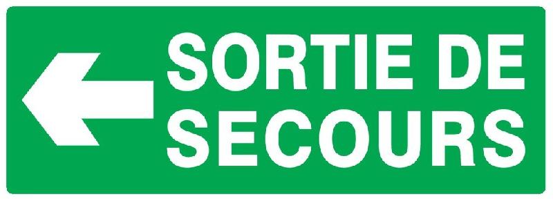 Panneaux rigides 200x52 mm secours évacuation - PNGPSC-TL03/SSG_0