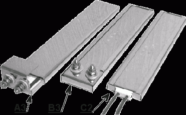 Résistances chauffantes céramique plates blindées - Type R8 & R11_0
