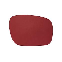 Stil Casa, set de 12 sets de table unicolores, polyuréthane cousu, 44xh. 31 cm, finition saffiano couleur rouge. - TOV-D-OV-SA-R_0