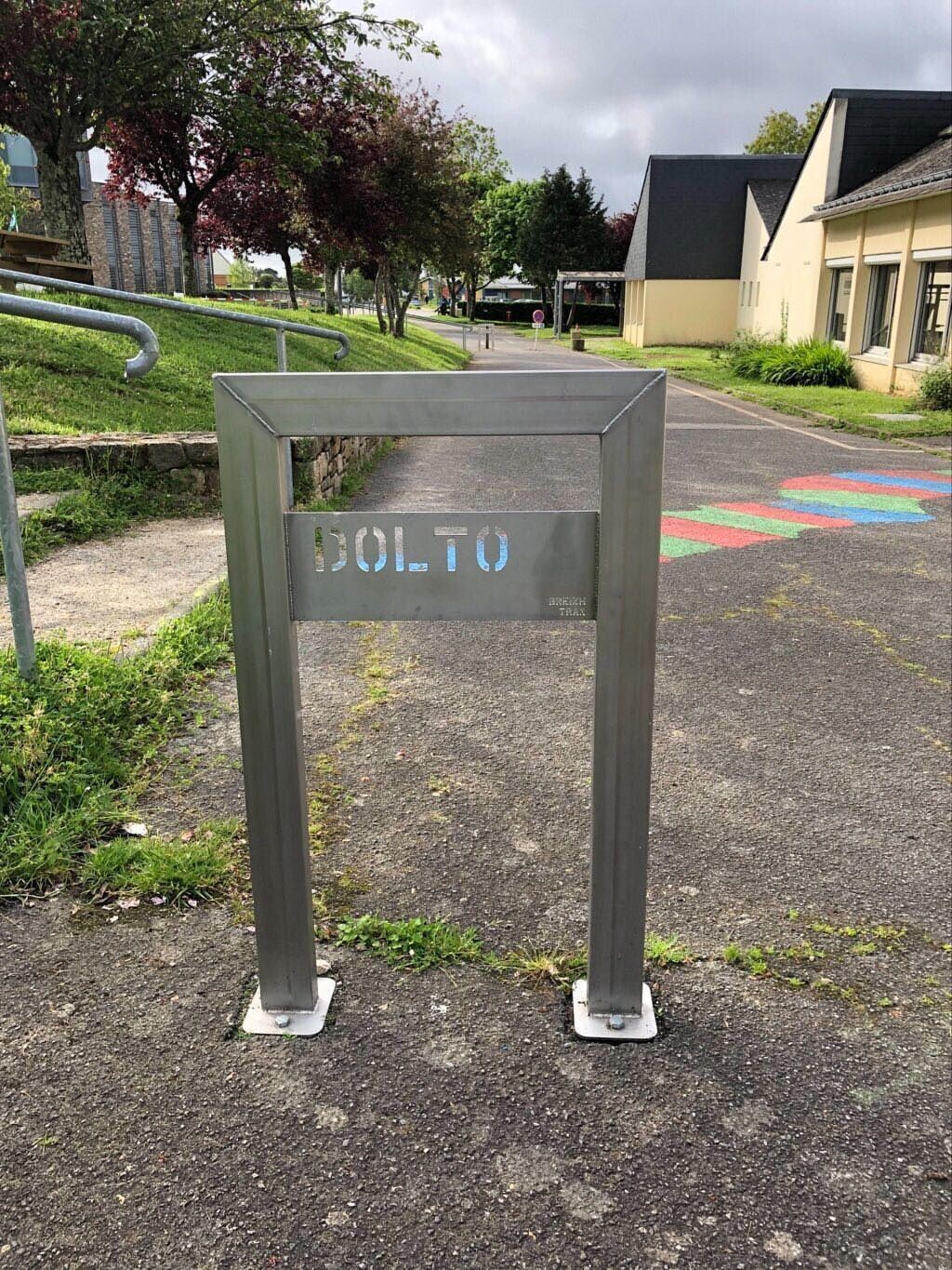 Support vélo en acier inoxydable personnalisé - Référence BTSV200_0