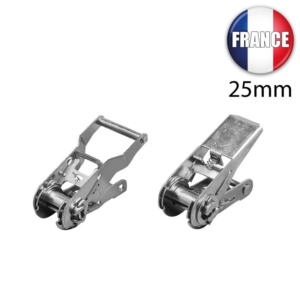 Tendeur d'arrimage - Berra MS - à rochet en acier pour sangles de 25mm - ARSATA25 - ruptures de 800 à 1500 daN/kg_0