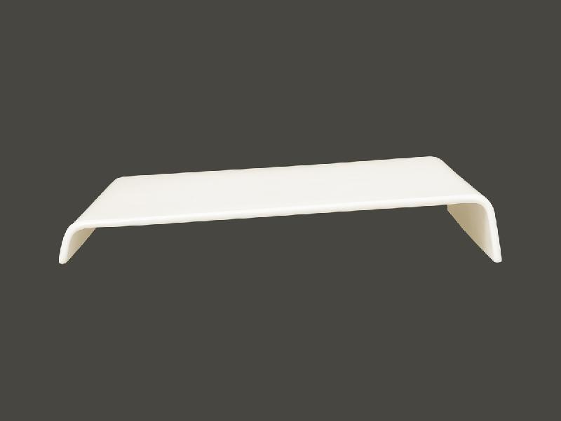 PLAT SURÉLEVÉ RECTANGULAIRE IVOIRE PORCELAINE 34,5 CM SHARED RAK