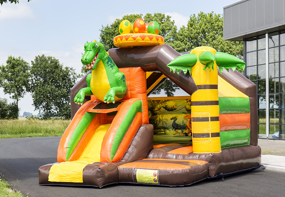 Combo toboggan gonflable - Compact, facile à transporter et installer - 4,6 x 4,0 x 3,5m_0