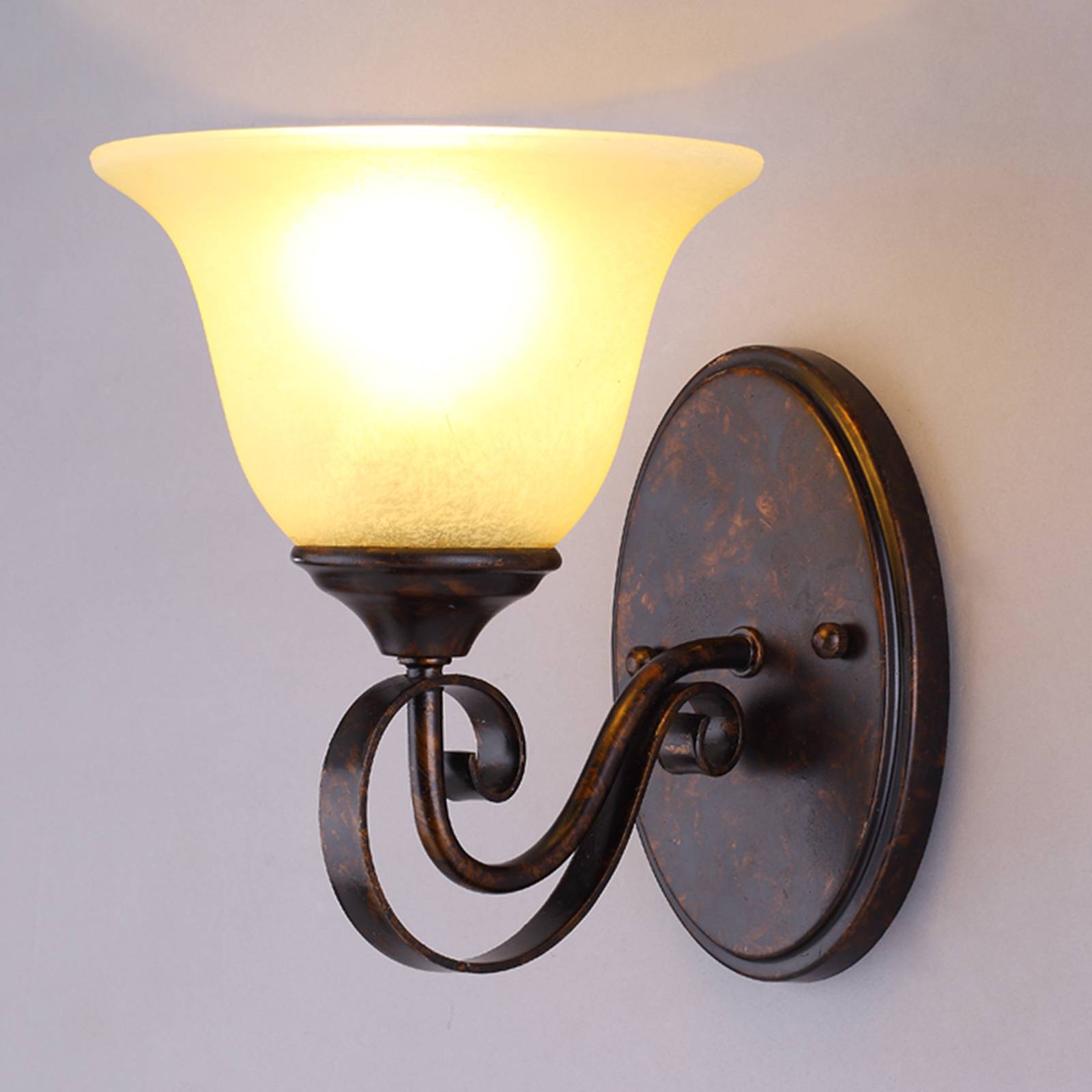 LUCANDE APPLIQUE MURALE SVERA DE STYLE RUSTIQUE, E27