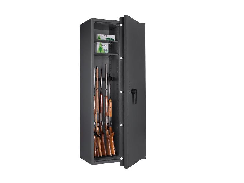 Armoire à armes FORMAT CAPRIOLO III Classe I - Armoire à fusils (EN 1143-1) - Serrure électronique KABA Combi B 90 / Gris clair RAL 7035_0