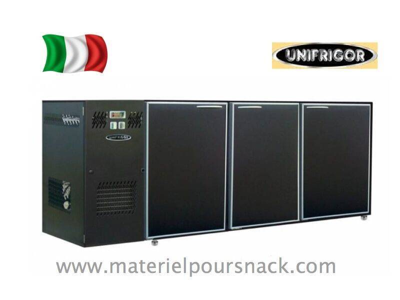 Arrière bar 3 portes skinplate Unifrigor - Modèle ROS 1995 3DDM - Réfrigérateur sous-comptoir robuste et polyvalent_0