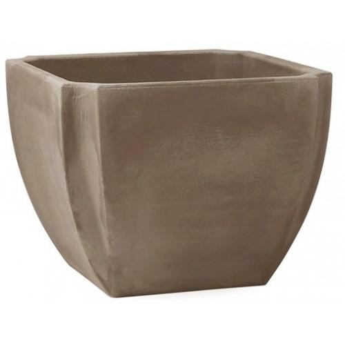 BAC À FLEURS CARRÉ TAUPE - 110 LITRES - PALMEA 13901 EDA PLASTIQUES