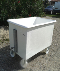 Bac benne pour abattoir - 400 B - construction, rénovation et options personnalisables_0