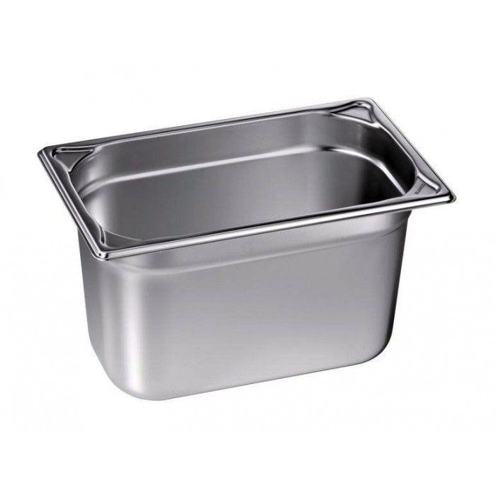 BAC GN BLANCO EN ACIER INOXYDABLE GN 1/4 - 65 MM, CAPACITÉ : 1,7 L