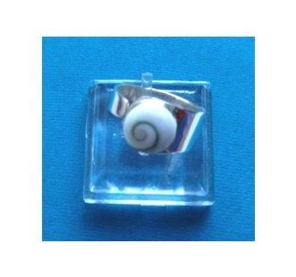 BAGUE OEIL DE SAINTE LUCIE EN ARGENT 92.5