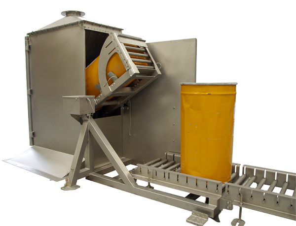 Basculeur de fûts Palamatic - Solutions sur mesure pour vidange et confinement - Adaptable acier/inox, ATEX_0