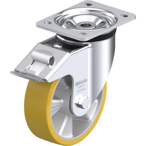 BLICKLE - ROULETTE PIVOTANTE À FREIN Ø 160MM BANDAGE POLYURÉTHANE PU 600KG - LK-ALTH 160K-FI