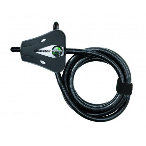 CÂBLE DE VERROUILLAGE AJUSTABLE PYTHON™ - 1,8 M - DIAMÈTRE 8 MM - NOIR MASTER LOCK