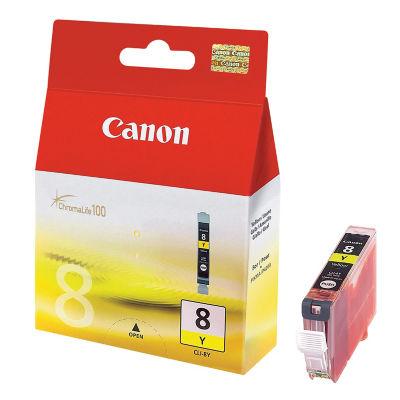 Cartouche Canon CLI 8Y jaune pour imprimantes jet d'encre_0