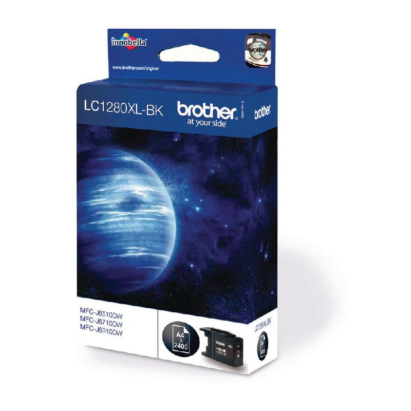 CARTOUCHE JET D'ENCRE BROTHER LC1280XLBK - NOIR - HAUT RENDEMENT 2400 PAGES