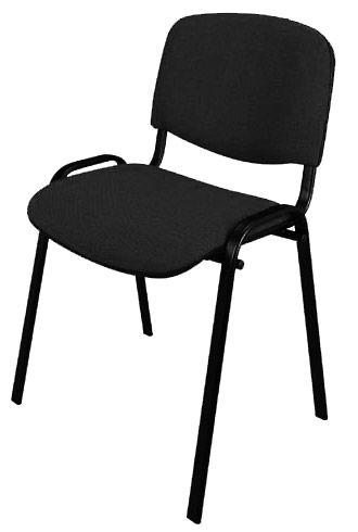 LOT DE 2 - CHAISE CONFÉRENCE CLASSIQUE NOIRE - PIEDS NOIR