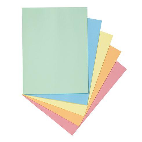 CHEMISE DOSSIER 1 RABAT LATÉRAL RAINEX 24 X 32 CM COULEURS ASSORTIES - PAQUET DE 50