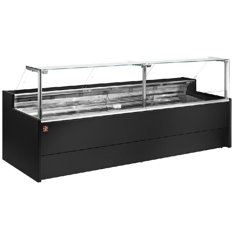 Comptoir vitrine réfrigéré boucherie poissonerie à vitre droite 90°... - PVZ25/B5-VR2_0