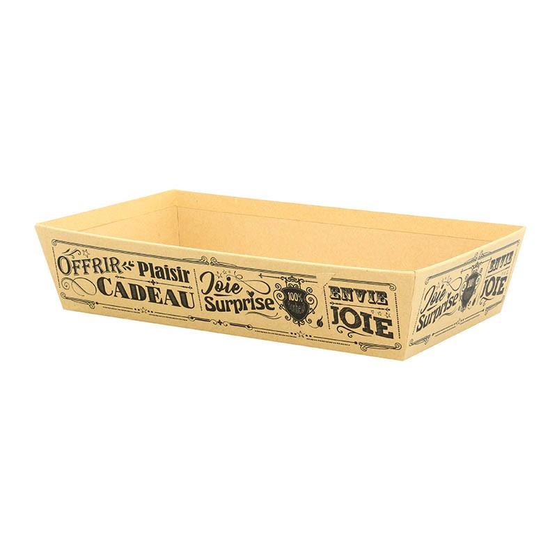 Corbeille carton rectangle Vintage Kraft 33x20 -_0