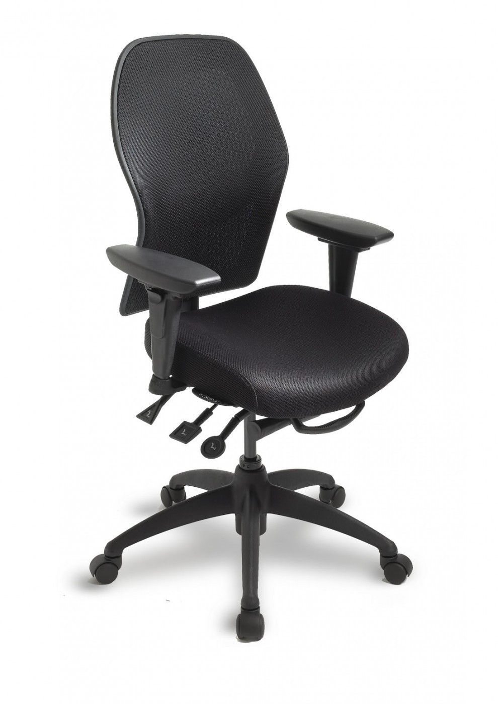 Eco Mesh - Chaise de bureau ergonomique Synetik Ergodesign - Dossier filet avec support lombaire - Dimensions 19,25 po L x 23 po H_0