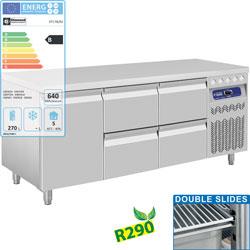 Ensemble table frigorifique DT178/R2 + 2x CA1/2-PM - Gastro Line PLUS_0