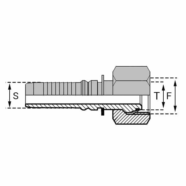 Femelle - Droit (DKF-IN) - 10 , 5/8