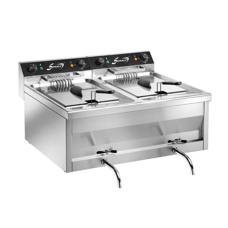 Friteuse professionnelle électrique à poser - haut rendement et pui... - P92214_0