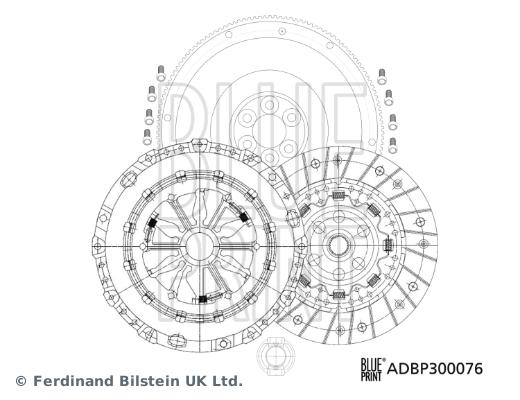 Kit d'embrayage Blue Print ADBP300076 - neuf et d'origine_0