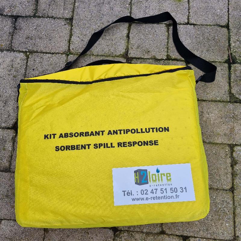 LOT de 6 Kits absorbant hydrocarbure - 50 l - sac nylon - prêt à l'emploi_0