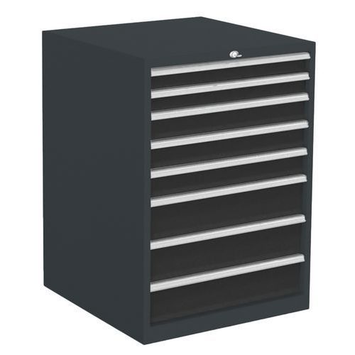 MEUBLE À 8 TIROIRS AMÉNAGEABLES ANTHRACITE/ANTHRACITE 7016 - ANJOU TOLERIE
