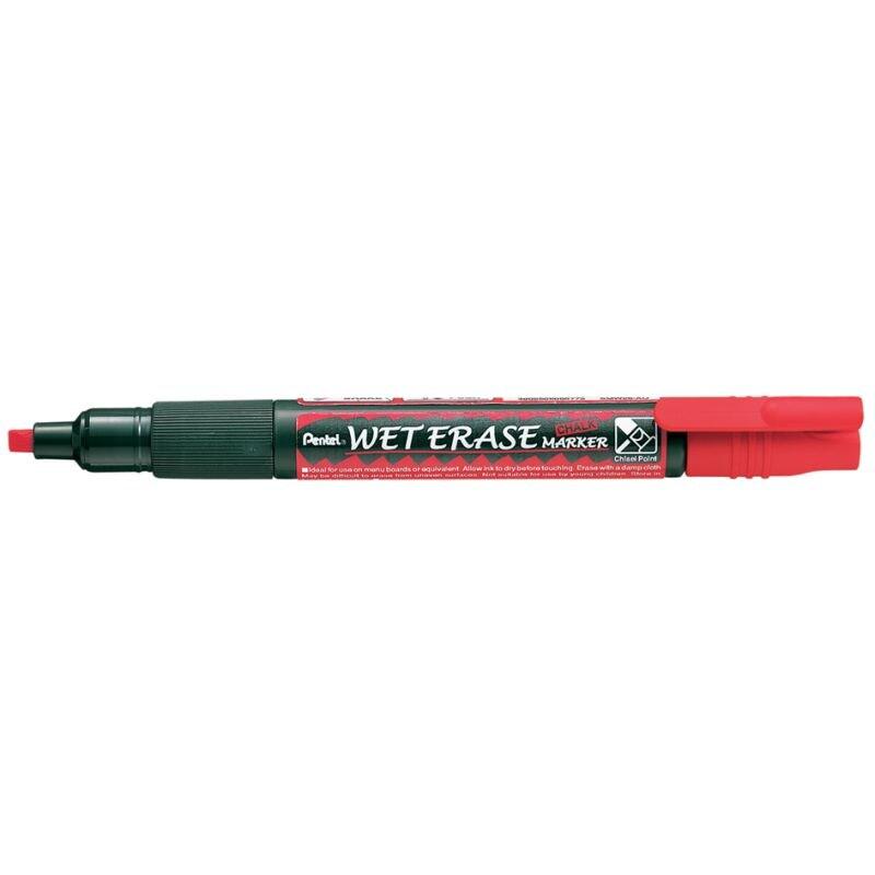 Pentel - Weterase - SMW26-B - Marqueur vitre - 4,6 mm - Rouge - rouge plastique 4902506065780_0