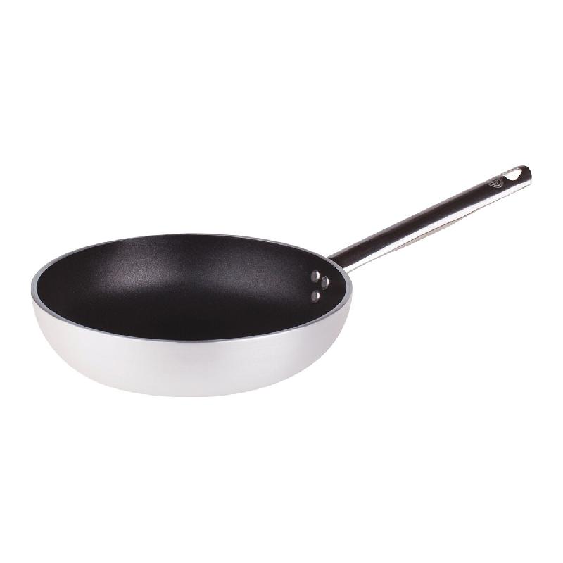 PENTOLE AGNELLI AGNELLI - ALSA2111BS36 - Poêle haute en aluminium avec manche en acier inoxydable. - Diamètre 36 cm - Hauteur 7,5 cm - Épaisseur 5m_0