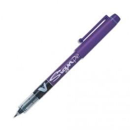 PILOT STYLO FEUTRE POINTE EN NYLON LARGEUR DE TRAIT 0,6 MM ENCRE LIQUIDE VIOLET V-SIGN PEN