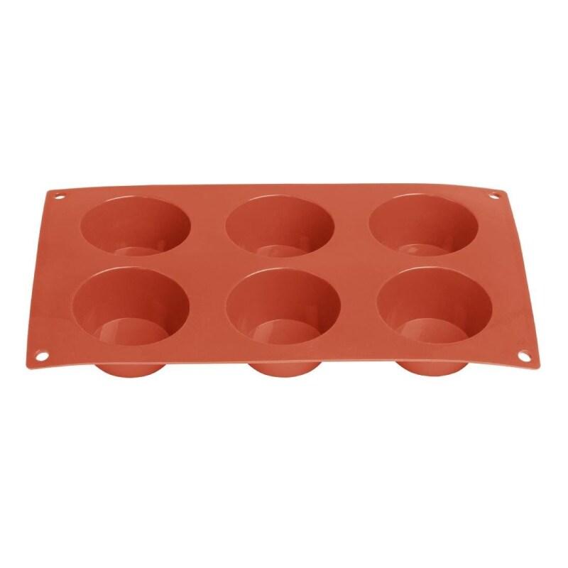 Plaque de 6 moules à gâteau rond en silicone - VOGUE - 5050984805110_0