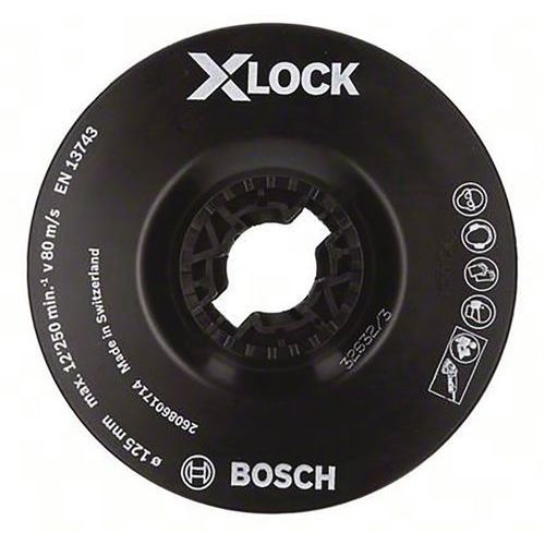 BOSCH 1 PLATEAUX DE PONÇAGE SOUPLES Ø 125 MM X-LOCK - BOSCH