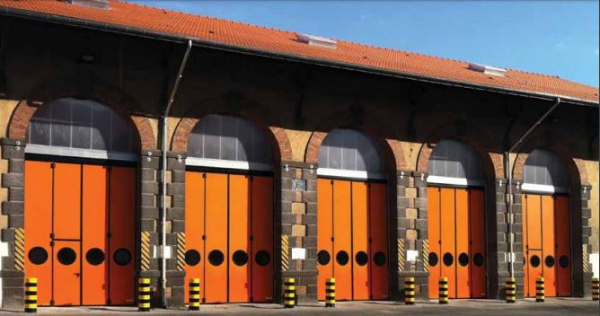 Porte accordéon avec isolation thermique et acoustique